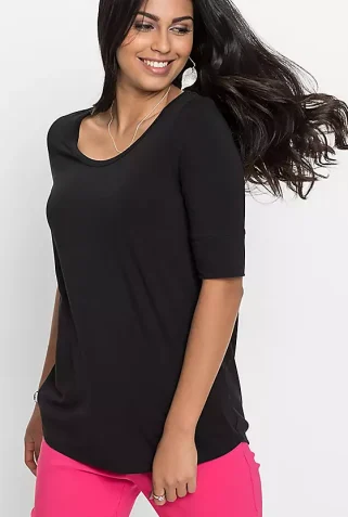Curved-Hem-T-Shirt~961931FRSP