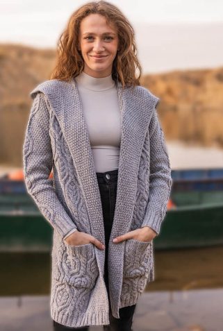 ML116-Ladies-Classic-Fit-Long-Cardigan-with-Hood-SHAMROCKGIFT-5__84551