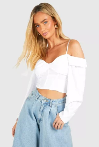 female-white-satin-corset-detail-crop-top